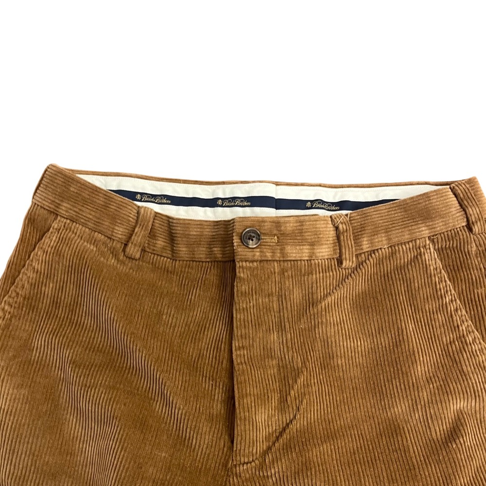 Brooks Brothers‎ Clark Corduroy Pants Mens 34x30 Brown Straight Leg - Picture 2 of 8